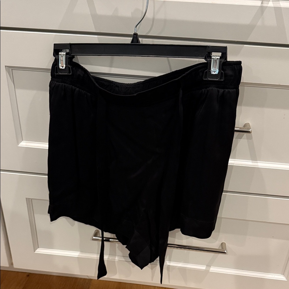 Black Skirt with Tie Detail